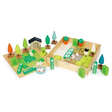 Kreatywny zestaw z drewnianymi elementami - Ogród Tender Leaf Toys - 9