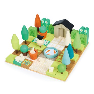Kreatywny zestaw z drewnianymi elementami - Ogród Tender Leaf Toys - 10