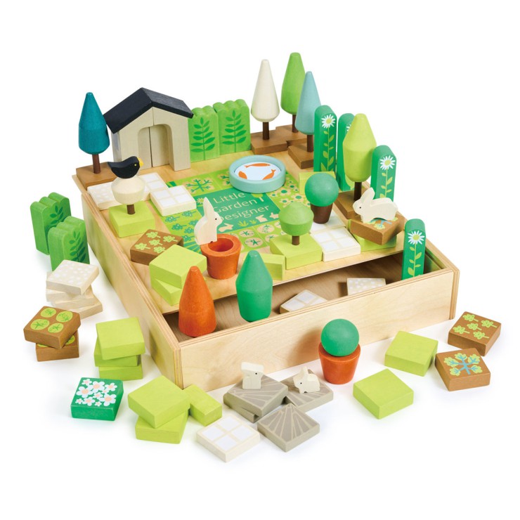 Kreatywny zestaw z drewnianymi elementami - Ogród Tender Leaf Toys - 11