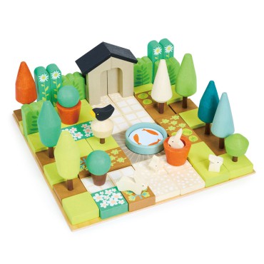 Kreatywny zestaw z drewnianymi elementami - Ogród Tender Leaf Toys - 12