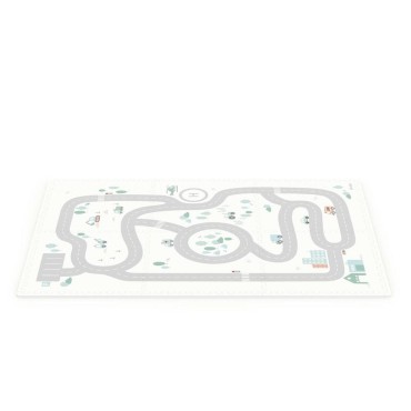Dwustronna mata piankowa i pudełko na zabawki 2w1 EEVAA - Mapa drogowa Play&Go - 8