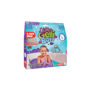Magiczny proszek do kąpieli Gelli Baff Glitter fioletowy i błękitny 4 użycia, 3+ Zimpli Kids - 1