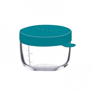 Beaba Pojemnik słoiczek szklany z hermetycznym zamknięciem 150 ml blue
