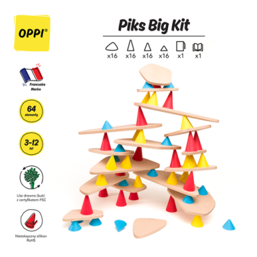 Kreatywny zestaw konstrukcyjny duży Piks Big 3+ Oppi - 3