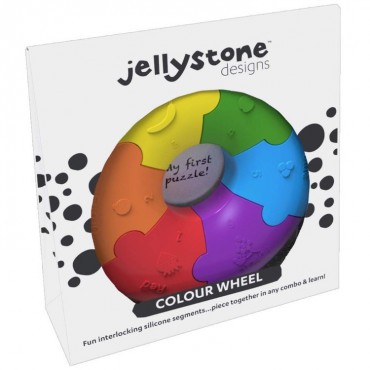 Outlet Pierwsze puzzle sensoryczne, tęczowe kółko, Jellystone Design - 2
