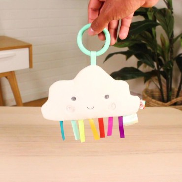 Crinkly Cloud – szeleszcząca chmurka – przywieszka sensoryczna B.Toys - 1