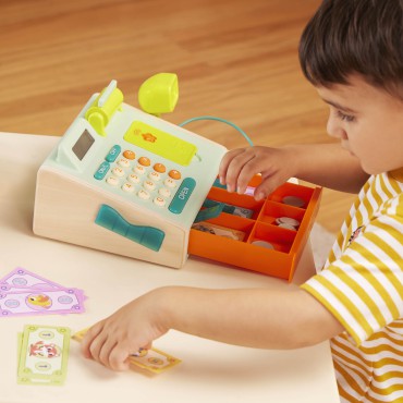 Mini Cashier Playset – Kasa fiskalna ze skanerem i czytnikiem kart płatniczych B.Toys - 5