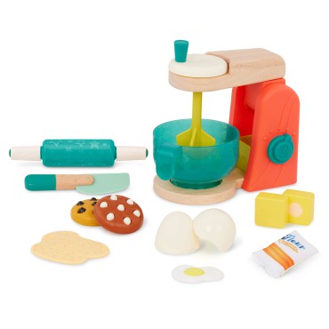 Mini Chef – Mix & Bake Playset – drewniany Mikser z akcesoriami i składnikami do pieczenia ciast B.Toys - 7