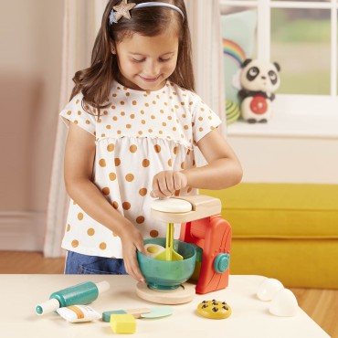 Mini Chef – Mix & Bake Playset – drewniany Mikser z akcesoriami i składnikami do pieczenia ciast B.Toys - 15